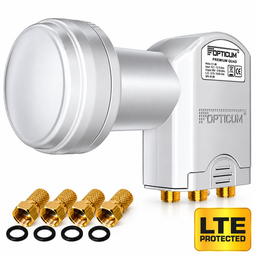 Quad lnb digital opticum 1db - lnb,