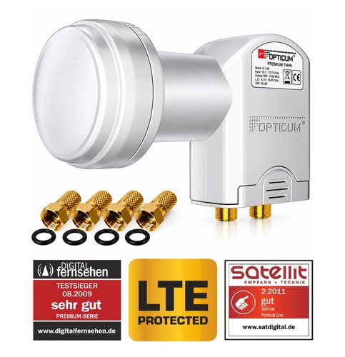Lnb twin 1db - 0,1db, opticum